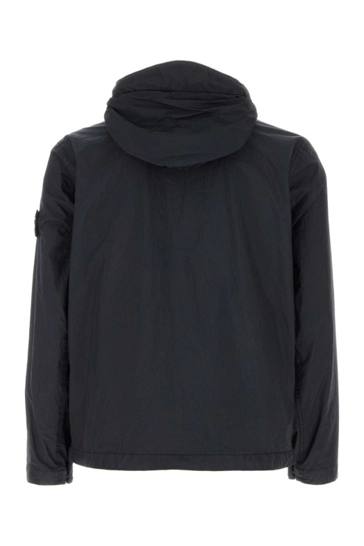 Нейлоновая куртка темно-синего цвета Black STONE ISLAND (L1S154100001S0A23)