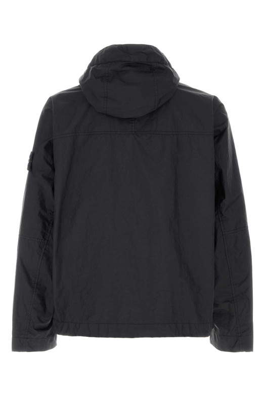 Midnight blue nylon jacket Black STONE ISLAND (L1S154100004S0A21)