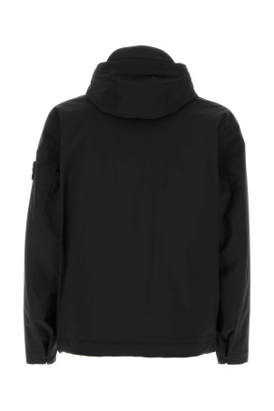 Black stretch polyester padded jacket Black STONE ISLAND (L1S154100108S0A27)