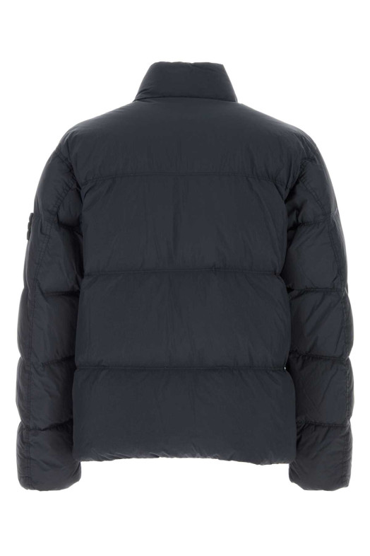 Темно-синя нейлонова куртка з пухом Чорна STONE ISLAND (L1S154100109S0A23)