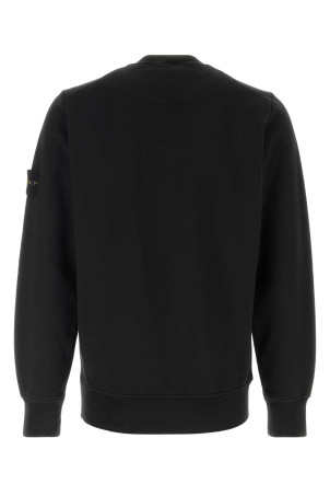 Black cotton sweatshirt Black STONE ISLAND (L1S156100060S0051)