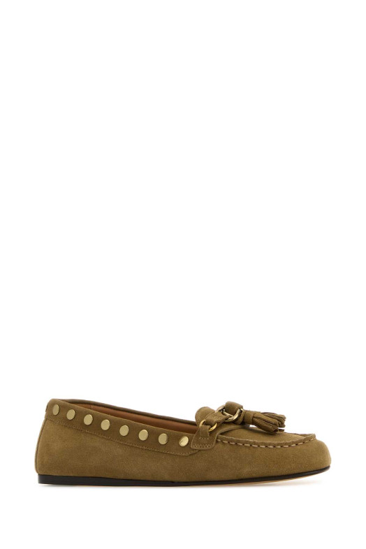 Khaki suede Faxel loafers ISABEL MARANT (MC0030FAD1A18S)
