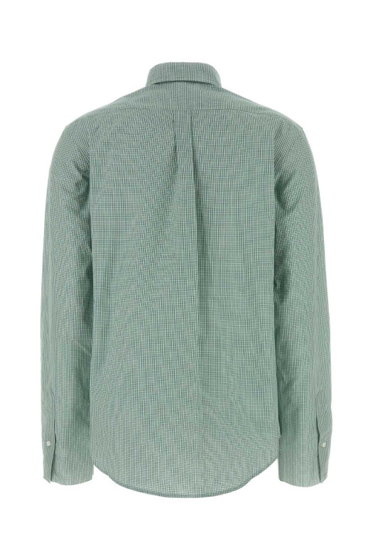 Рубашка из поплина с вышивкой MIU MIU (MK1842SOOO1805)