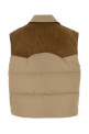 Beige polyester down jacket MIU MIU (ML1348SOOO18Q0)