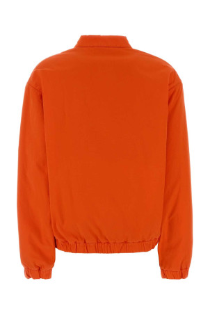 Оранжевая хлопковая куртка-бомбер Красная MIU MIU (ML1469SOOO19CV)