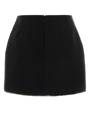 Black polyester blend mini skirt Black PRADA (P149ZCSOOO1X6Y)