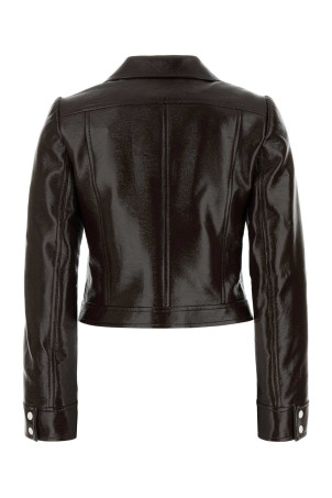 Brown vinyl blazer COURREGES (PERCBL005VY0014)