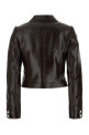Коричневый виниловый пиджак COURREGES (PERCBL005VY0014)
