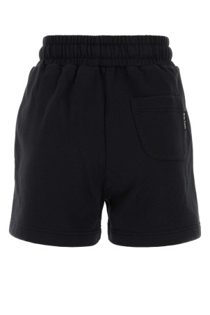 Black cotton shorts Black PALM ANGELS (PWCI002R24FLE001)