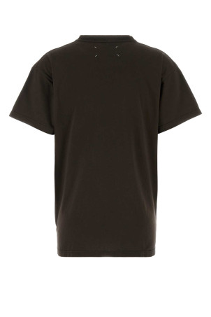 Brown cotton oversize t-shirt MAISON MARGIELA (S51GC0544S24575)