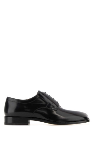 Black leather Tabi lace-up shoes MAISON MARGIELA (S97WQ0052P3827)