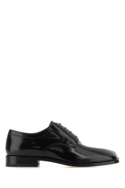 Black leather Tabi lace-up shoes MAISON MARGIELA (S97WQ0052P3827)