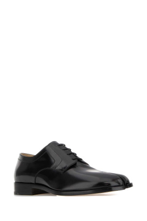 Black leather Tabi lace-up shoes MAISON MARGIELA (S97WQ0052P3827)