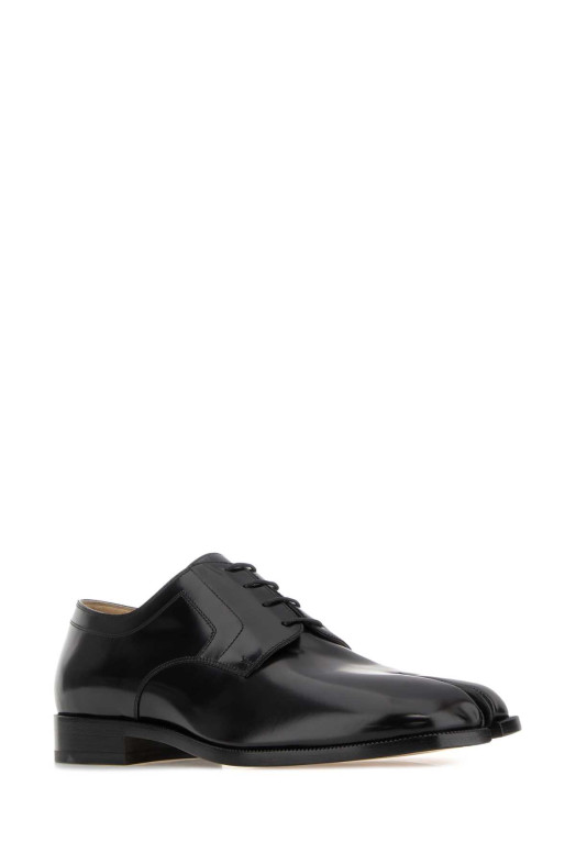 Black leather Tabi lace-up shoes MAISON MARGIELA (S97WQ0052P3827)