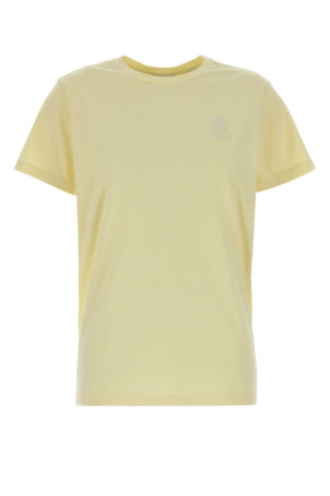 Pastel yellow cotton Aby t-shirt ISABEL MARANT ETOILE (TS0070FAA1N98E)