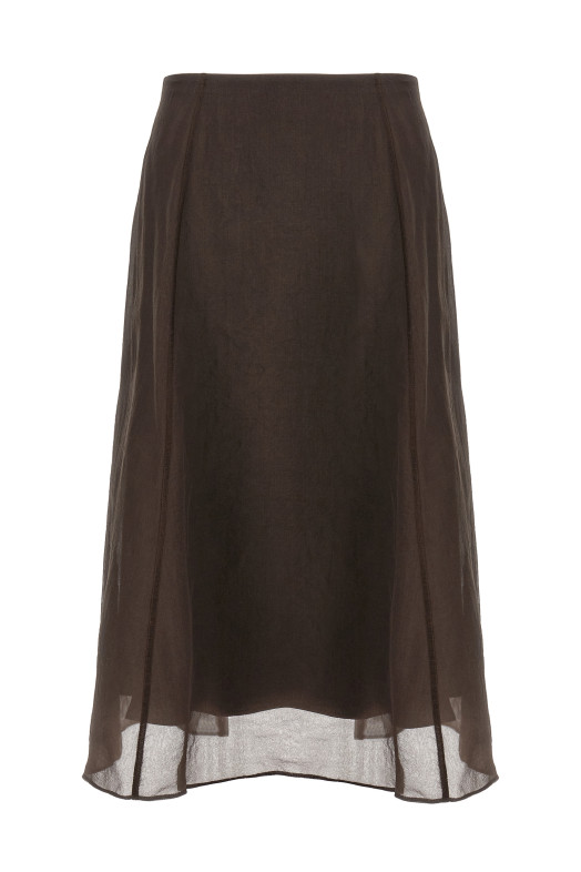 'Circle' skirt Brown