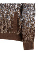 'Dazzling Dégradé Embroidery' cardigan Brown