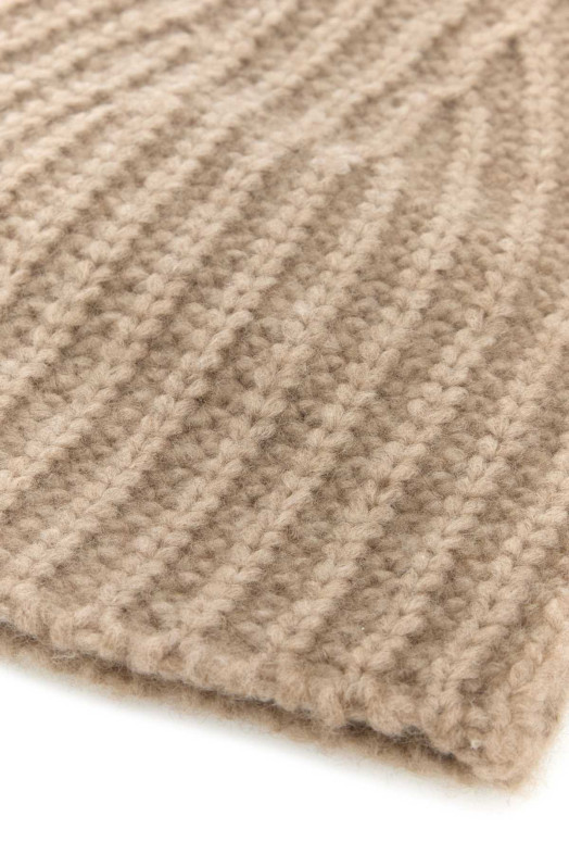 Кашемірова шапка-біні капучино THE ROW (10632Y647)