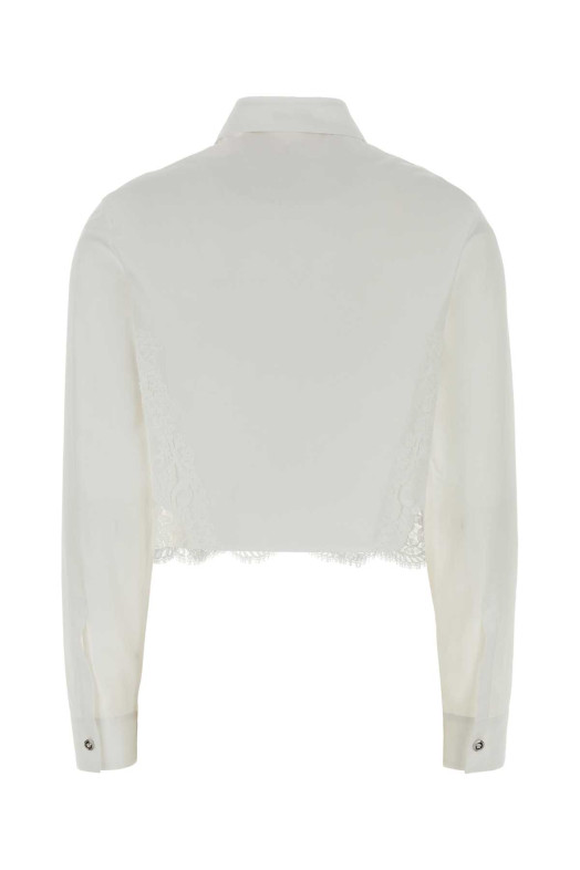 White poplin shirt VERSACE (10226311A13878)