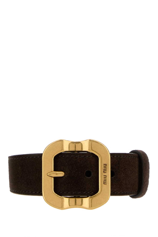 Dark brown suede bracelet MIU MIU (5IB6862CSS)