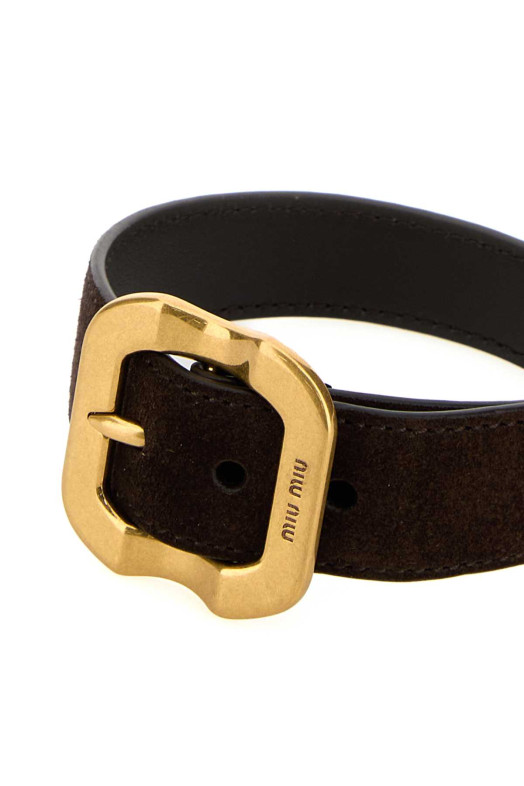Dark brown suede bracelet MIU MIU (5IB6862CSS)