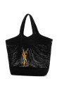 Black raffia Icare shopping bag Black SAINT LAURENT (772191GAAFM)