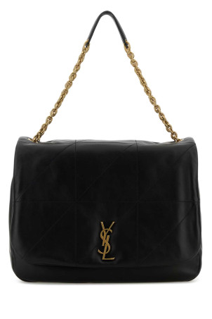 Black leather Jamie shopping bag Black SAINT LAURENT (805859AAB32)