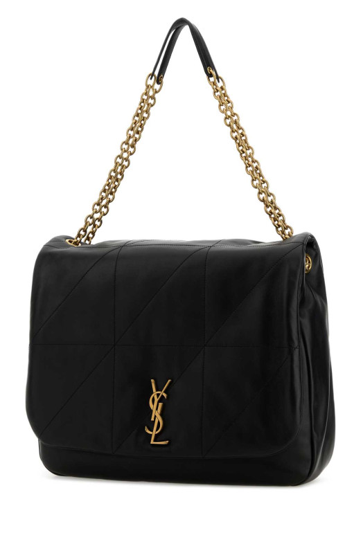 Black leather Jamie shopping bag Black SAINT LAURENT (805859AAB32)