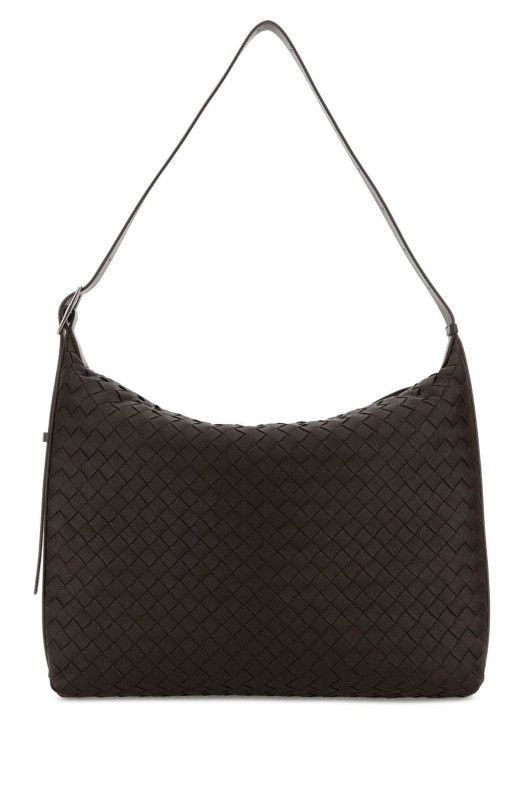 Коричнева шкіряна сумка через плече Traveller BOTTEGA VENETA (806974V4TD1)