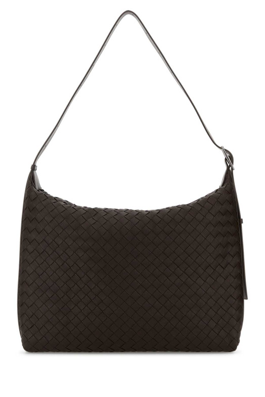 Коричнева шкіряна сумка через плече Traveller BOTTEGA VENETA (806974V4TD1)