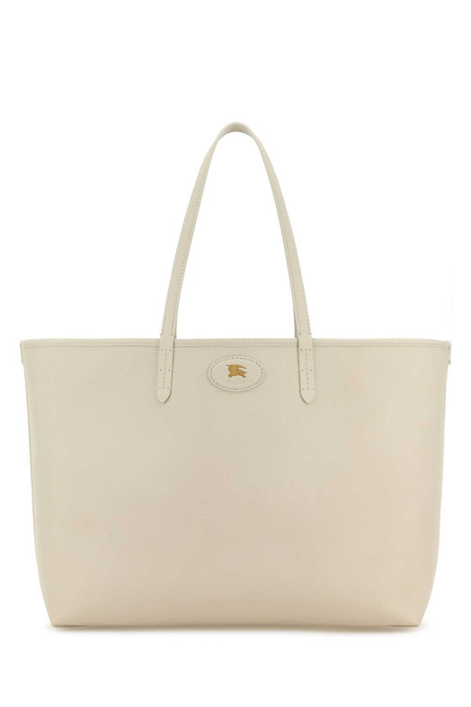 Двостороння сумка з шкіри кольору слонової кістки BURBERRY (8119597)