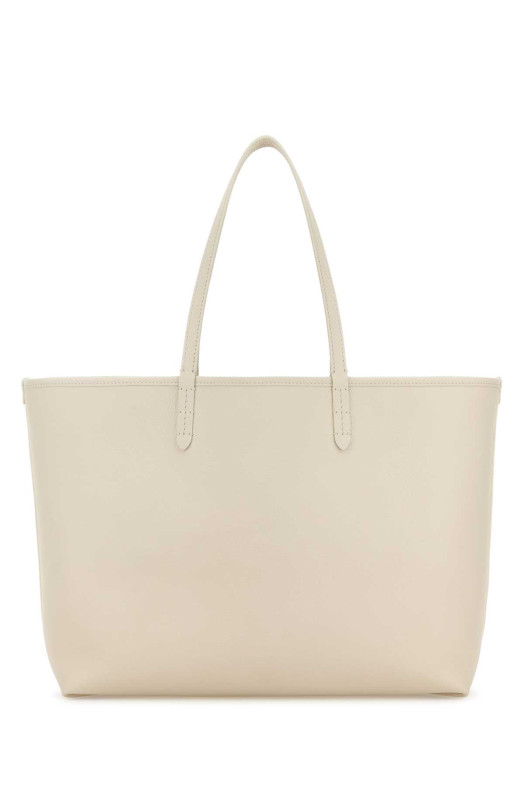 Двостороння сумка з шкіри кольору слонової кістки BURBERRY (8119597)