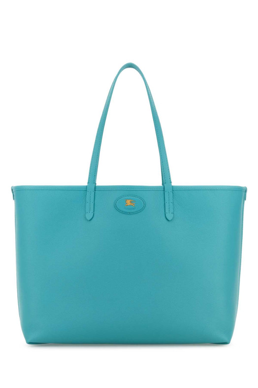 Двостороння сумка з бірюзової шкіри BURBERRY (8120006)