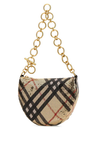 Printed metal knit  shoulder bag BURBERRY (8120748)