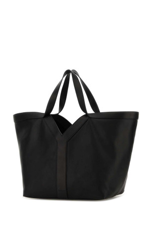 Black leather Y shopping bag Black SAINT LAURENT (817602AAEB3)