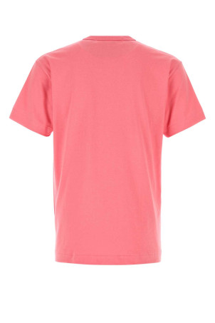 Темно-рожева бавовняна футболка Pink COMME DES GARCONS PLAY (AXT272051) COMME DES GARÇONS PLAY