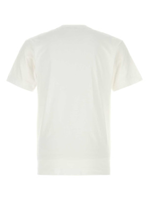 White cotton t-shirt White COMME DES GARCONS PLAY (AXT338051)