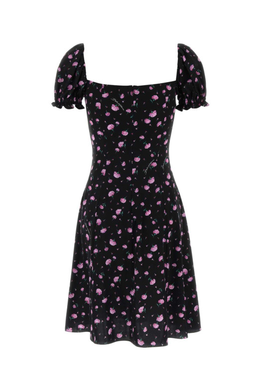 Мини-платье из эластичного шелка с принтом DOLCE & GABBANA (F60GOTFSA8M) DOLCE & GABBANA