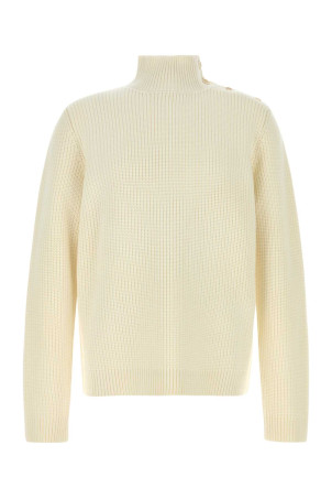 Вовняний светр кольору слонової кістки Чорний PRADA (UMR664SOOO1VI6)