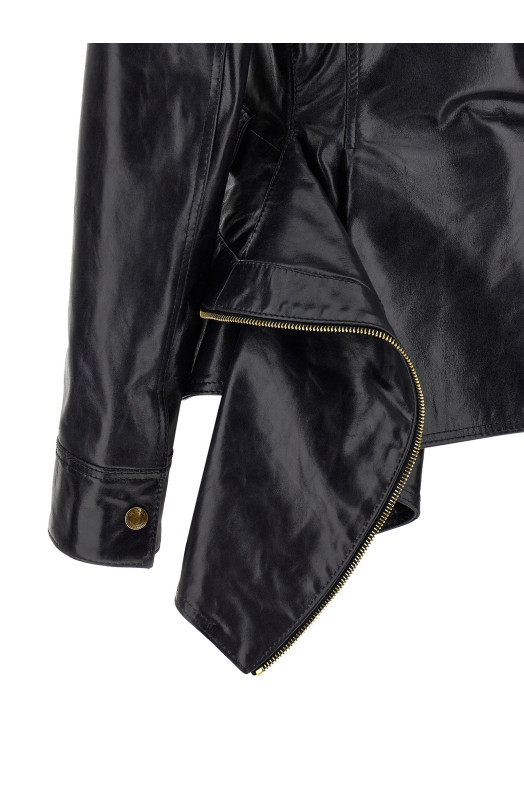 Шкіряна куртка Чорна 858198Q5AQW4391