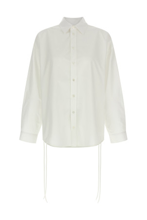 'Lace-Up' shirt White