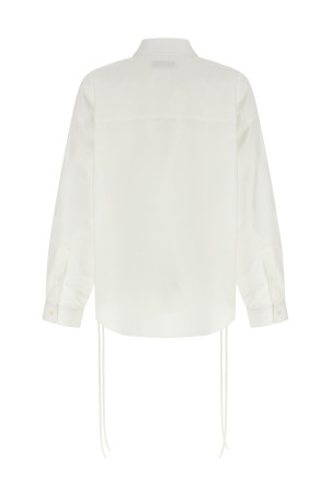 'Lace-Up' shirt White