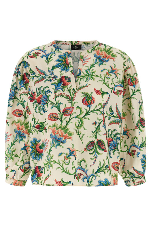 Floral cotton blouse Multicolor
