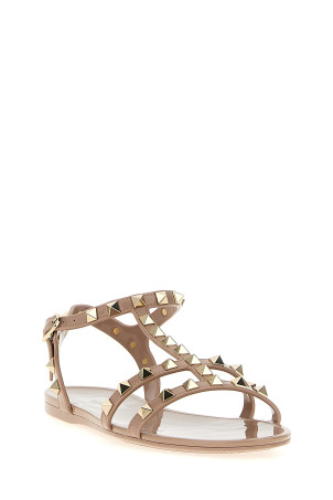 Сандалии Valentino Garavani «Rockstud» Розовые W2S0H38PVSP45