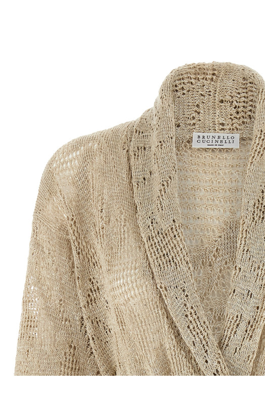 Crochet cardigan Beige
