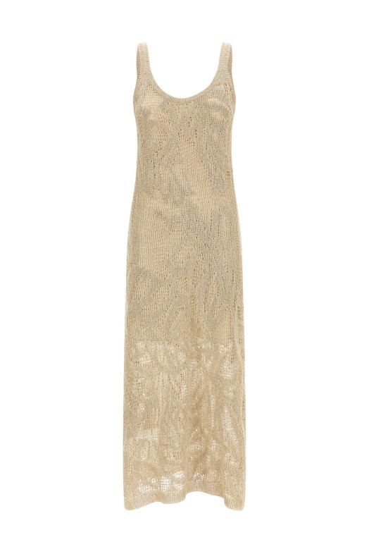 Платье с крючком Бежевый BRUNELLO CUCINELLI MDT771A92C8925