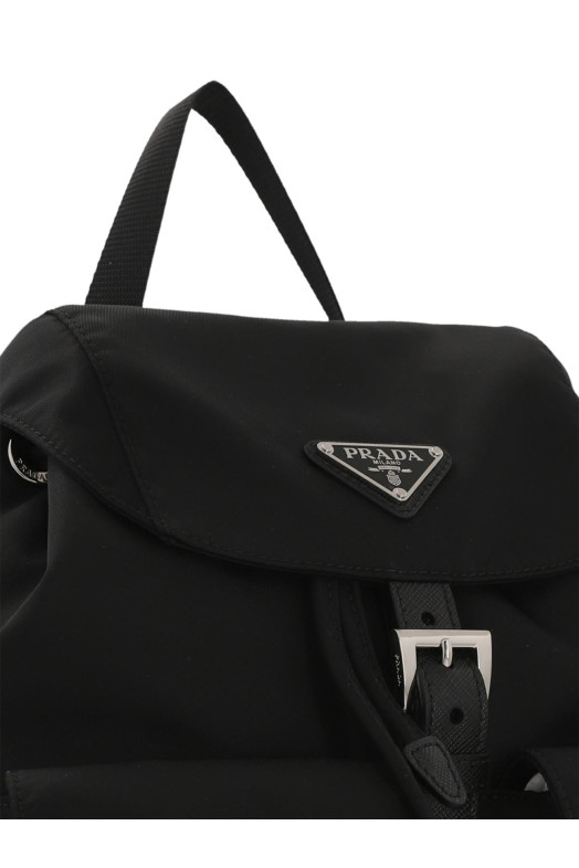 Небольшой рюкзак Re-nylon Черный PRADA 1BZ677VOOORV44F0002