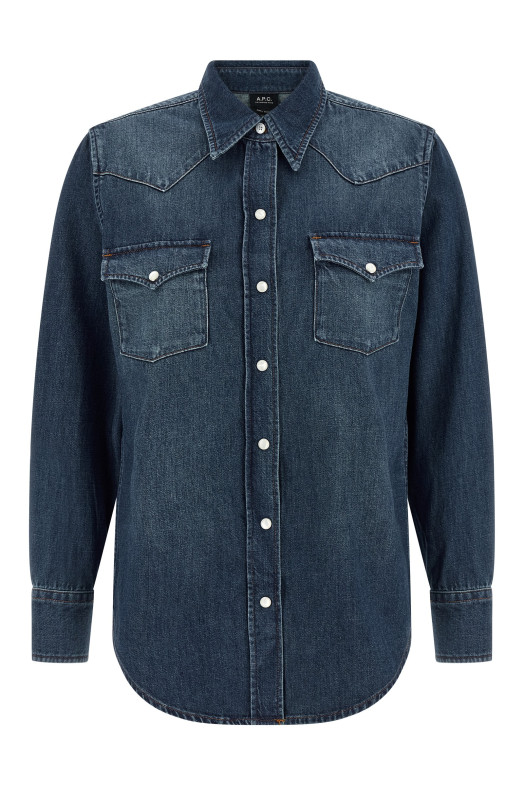 Рубашка «Western» Синяя COHMEF12644IAL