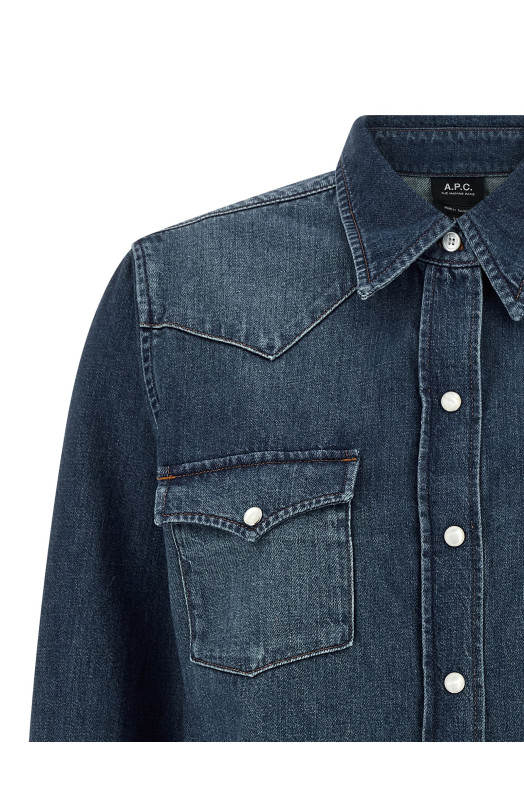 Рубашка «Western» Синяя COHMEF12644IAL