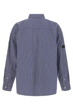 Рубашка в полоску Синяя BALENCIAGA 857814TTM348502